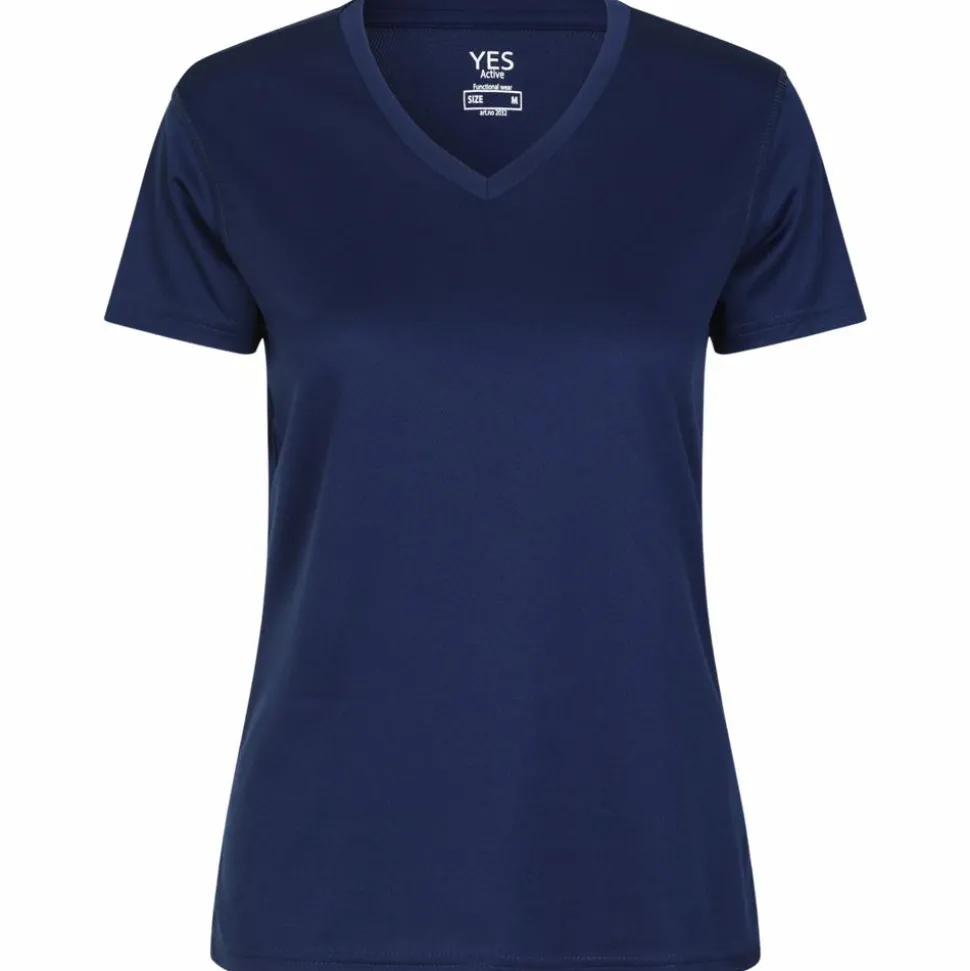 ID YES Active Dame Trænings t-shirt - Mørk Kongeblå