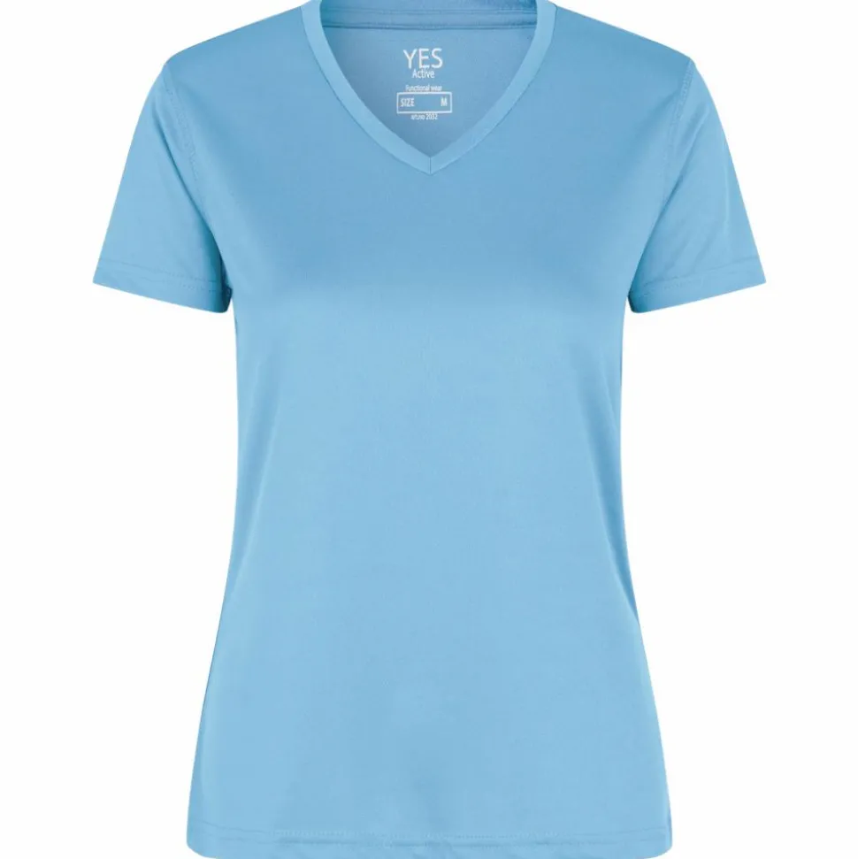 ID YES Active Dame Trænings t-shirt - Cyan