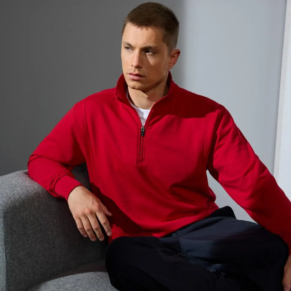 ID Zip Herre Sweatshirt - Red