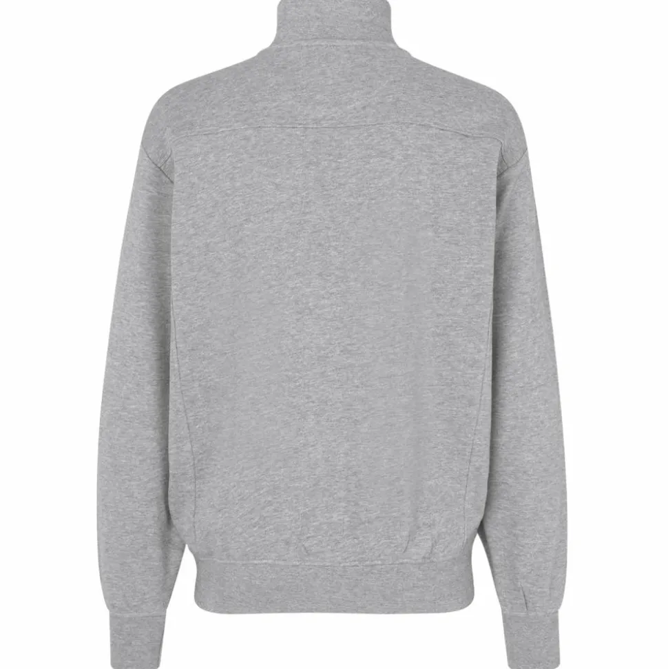 ID Zip Herre Sweatshirt - Grå Melange