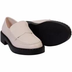 Ideal Shoes Dame Loafers - Beige