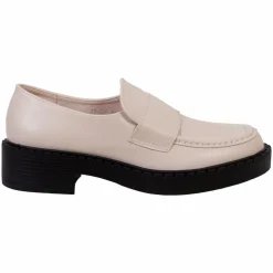 Ideal Shoes Dame Loafers - Beige