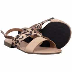 Ideal Shoes Dame Sandaler - Leopard