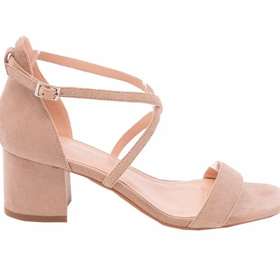 Ideal Shoes Dame Sandaler - Khaki