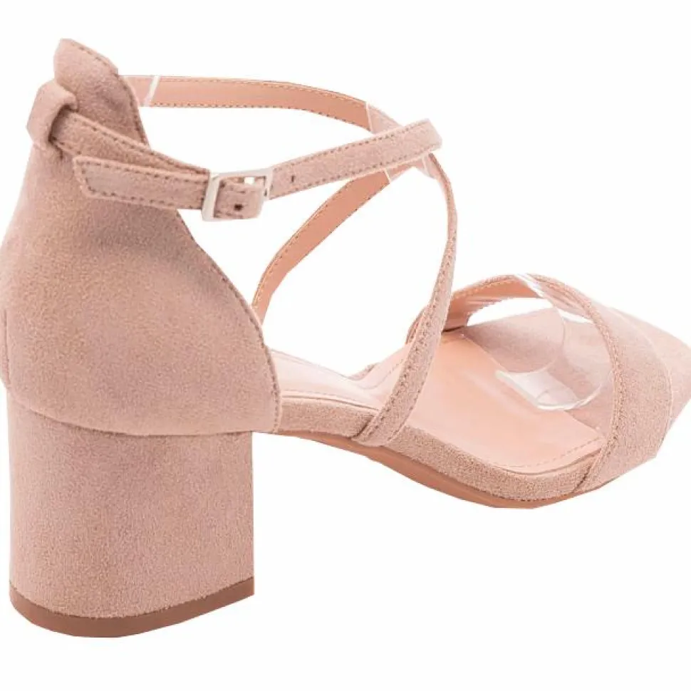 Ideal Shoes Dame Sandaler - Khaki