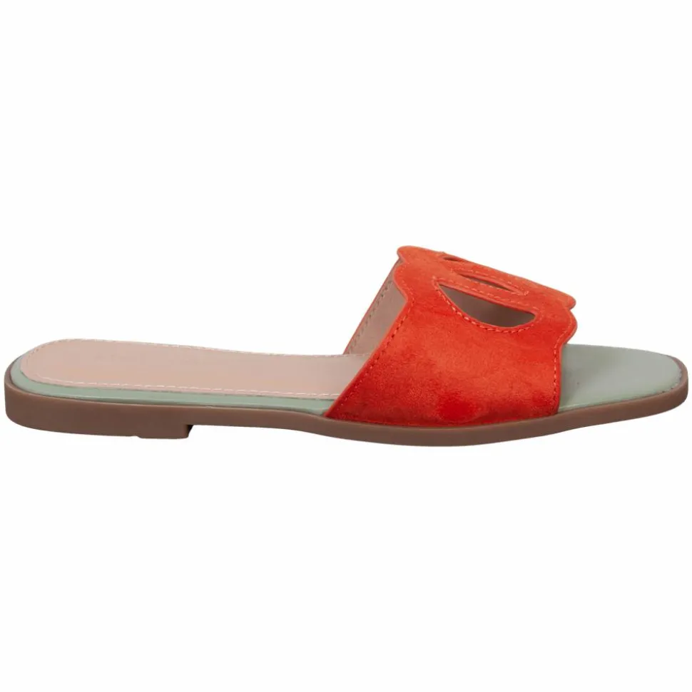 Ideal Shoes Dame Sandaler - Orange