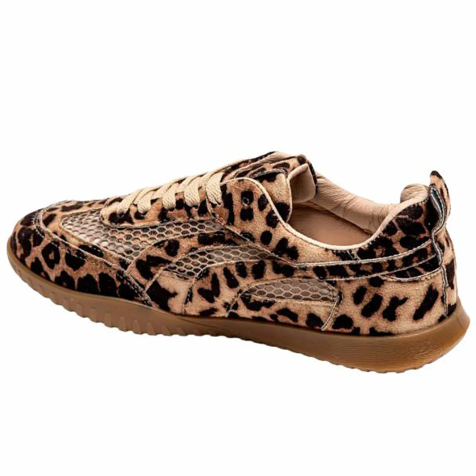 Ideal Shoes Dame Sneakers - Leopard