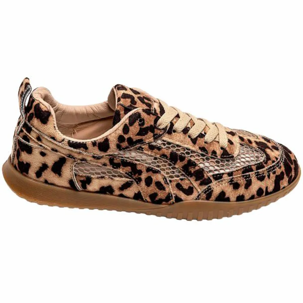 Ideal Shoes Dame Sneakers - Leopard