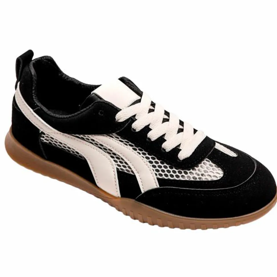 Ideal Shoes Dame Sneakers - Black