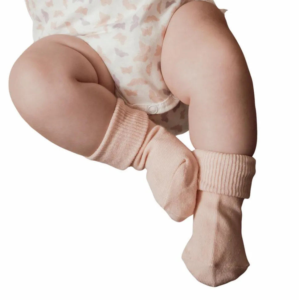 Impala Ange Børne Strømper m. non-slip - Dusty Rose