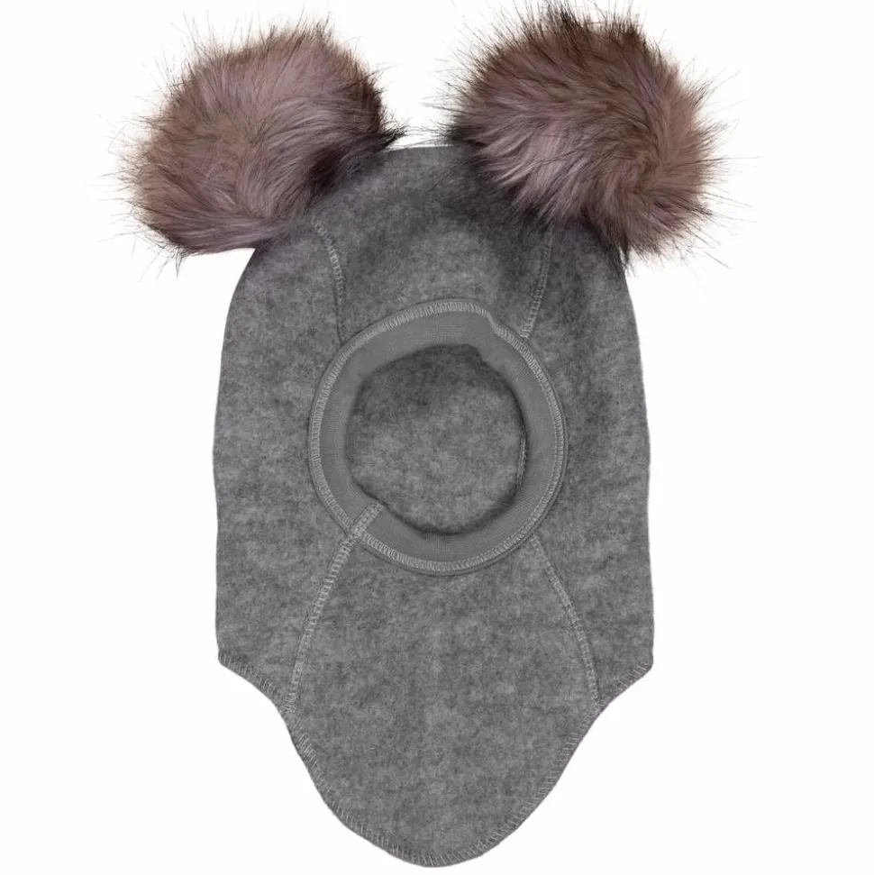 Impala Chérie Børne Elefanthue i merinouldmix - Grey Melange