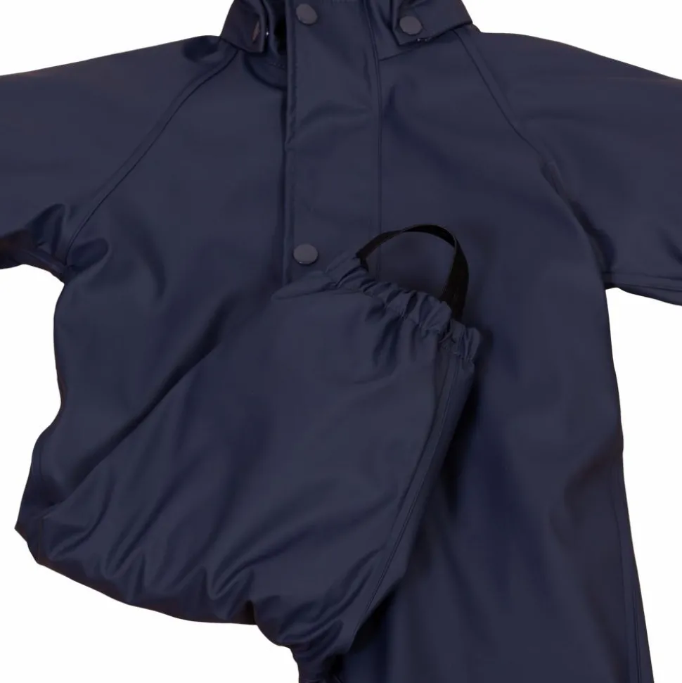 Impala Moss Børne Regndragt m. fleece - Blue Nights