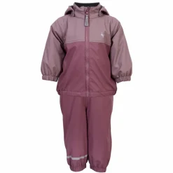 Impala Moss Børne Regnsæt m. fleece - Crushed Berry
