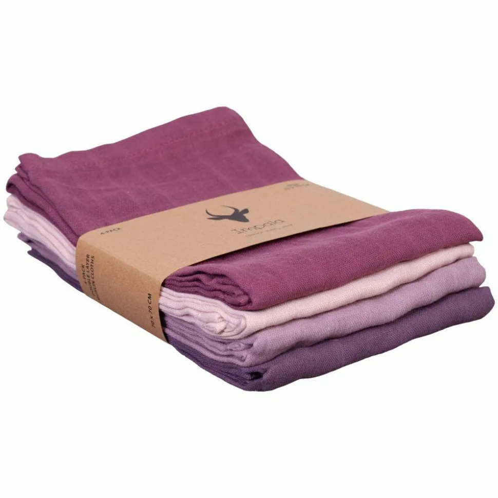Impala Muslin Baby Stofble - Girl Colour 4 Pack