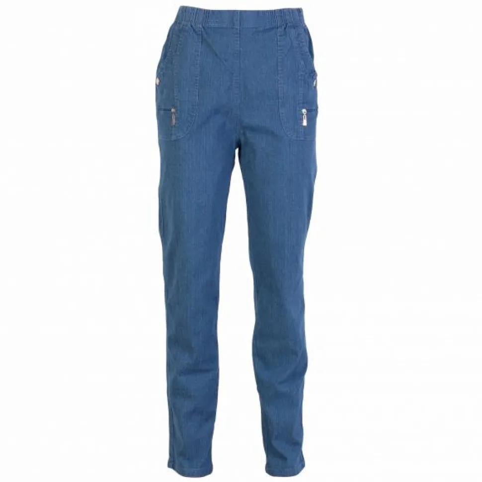 J.S.T. For My Dame Bukser - Denim Light Blue