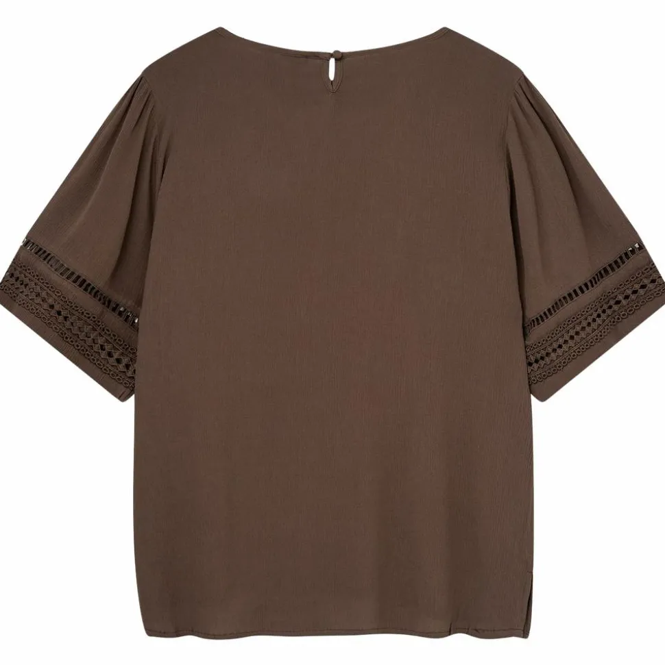 Kopenhaken Bea Dame Bluse - Morel Brown