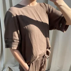 Kopenhaken Bea Dame Bluse - Morel Brown