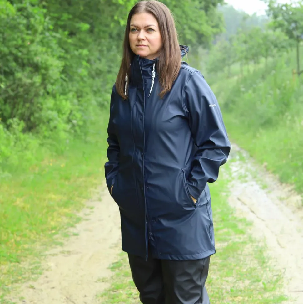Kopenhaken Boston Dame Regnjakke m. BIONIC-FINISH® ECO coating - Navy