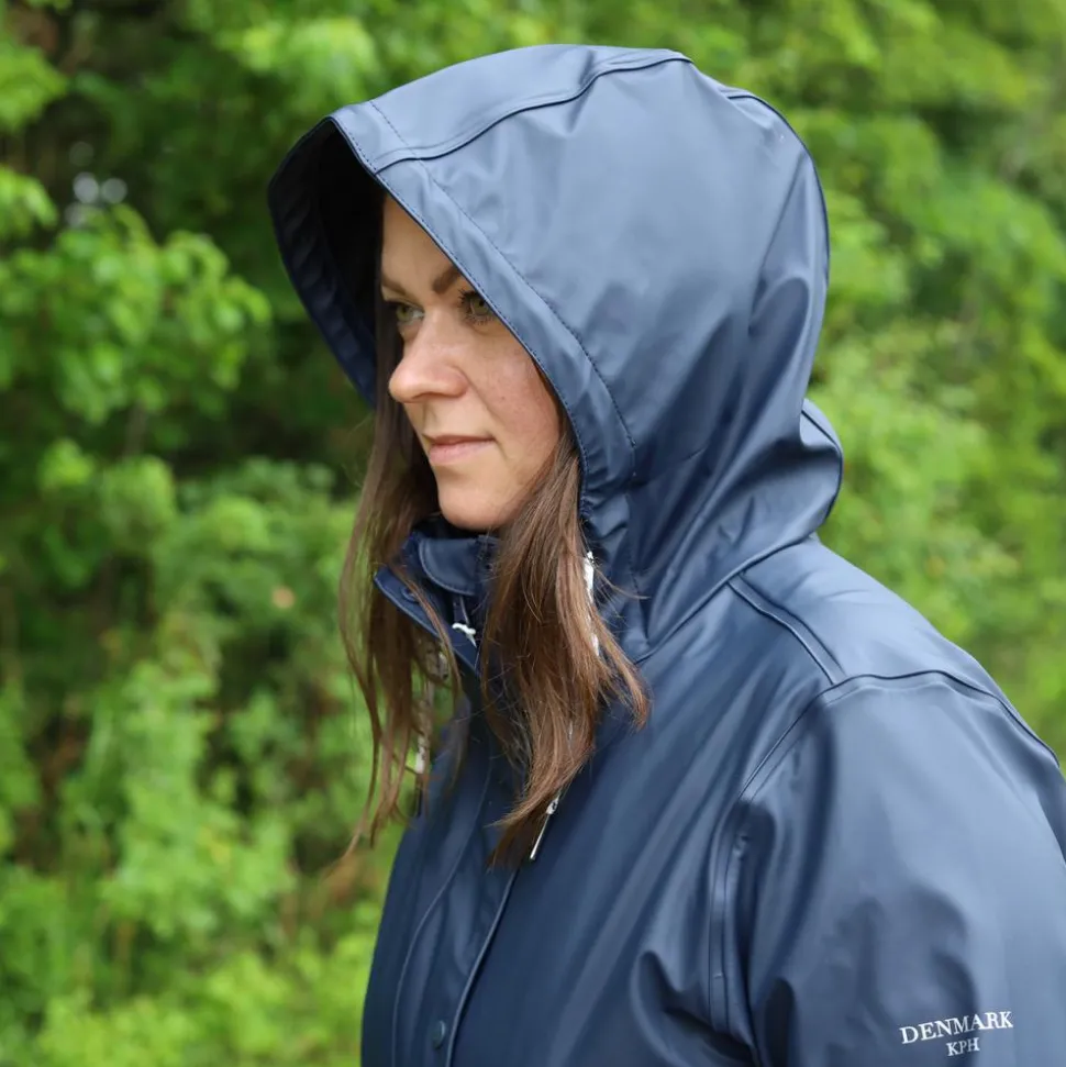 Kopenhaken Boston Dame Regnjakke m. BIONIC-FINISH® ECO coating - Navy