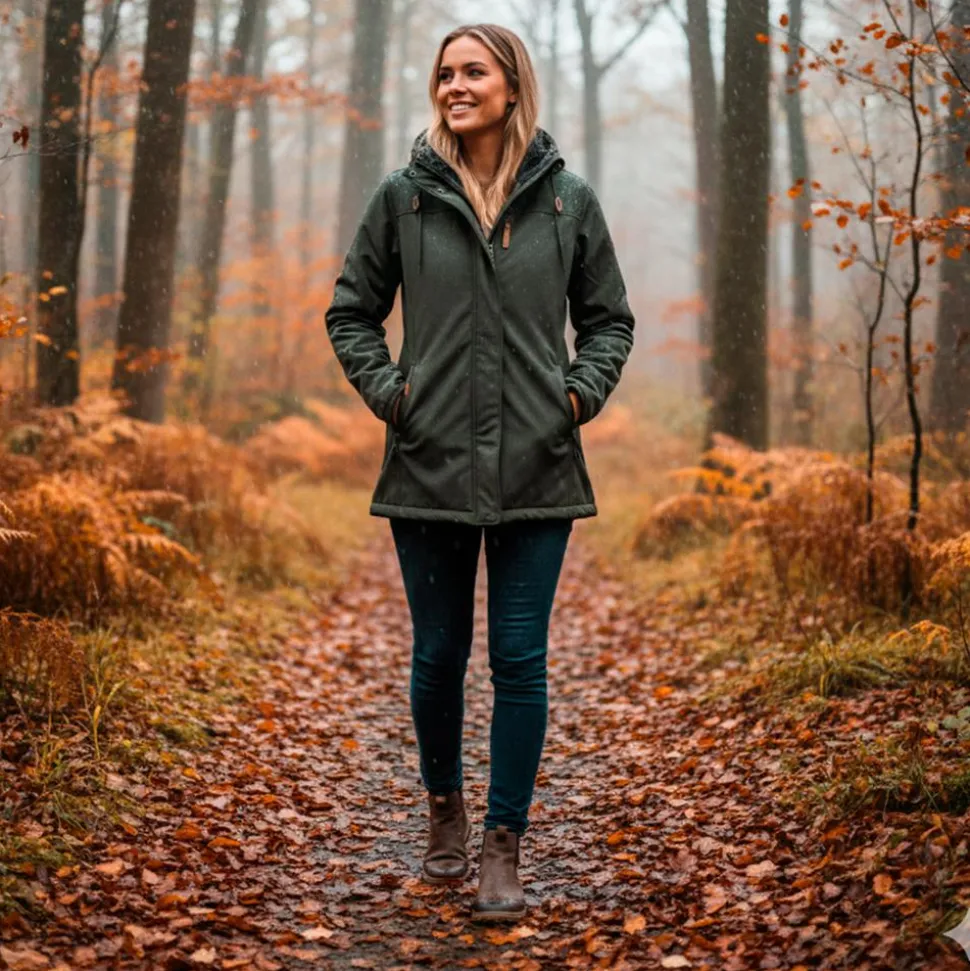 Kopenhaken Delta Dame Softshell m. fleece - Forrest