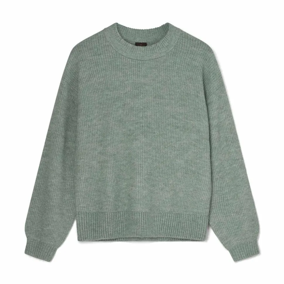 Kopenhaken Svelmø Dame Striktrøje - Iceberg Green