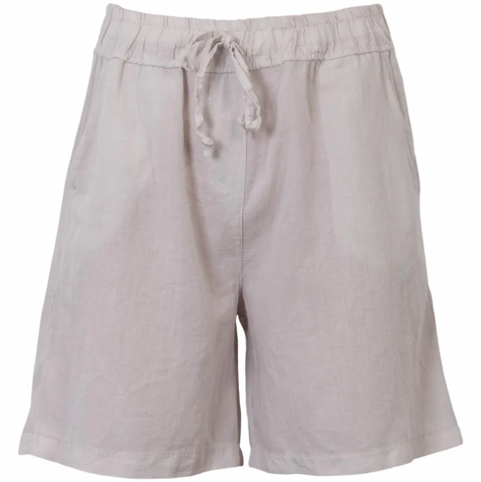 Leonora Dame Shorts i hørmix Plus Size - Woody