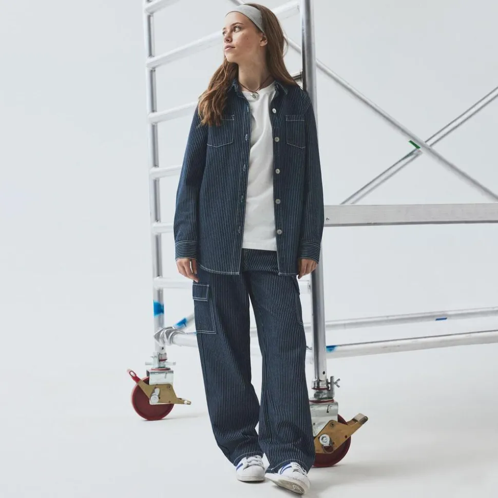 LMTD Børne Skjorte - Dark Blue Denim