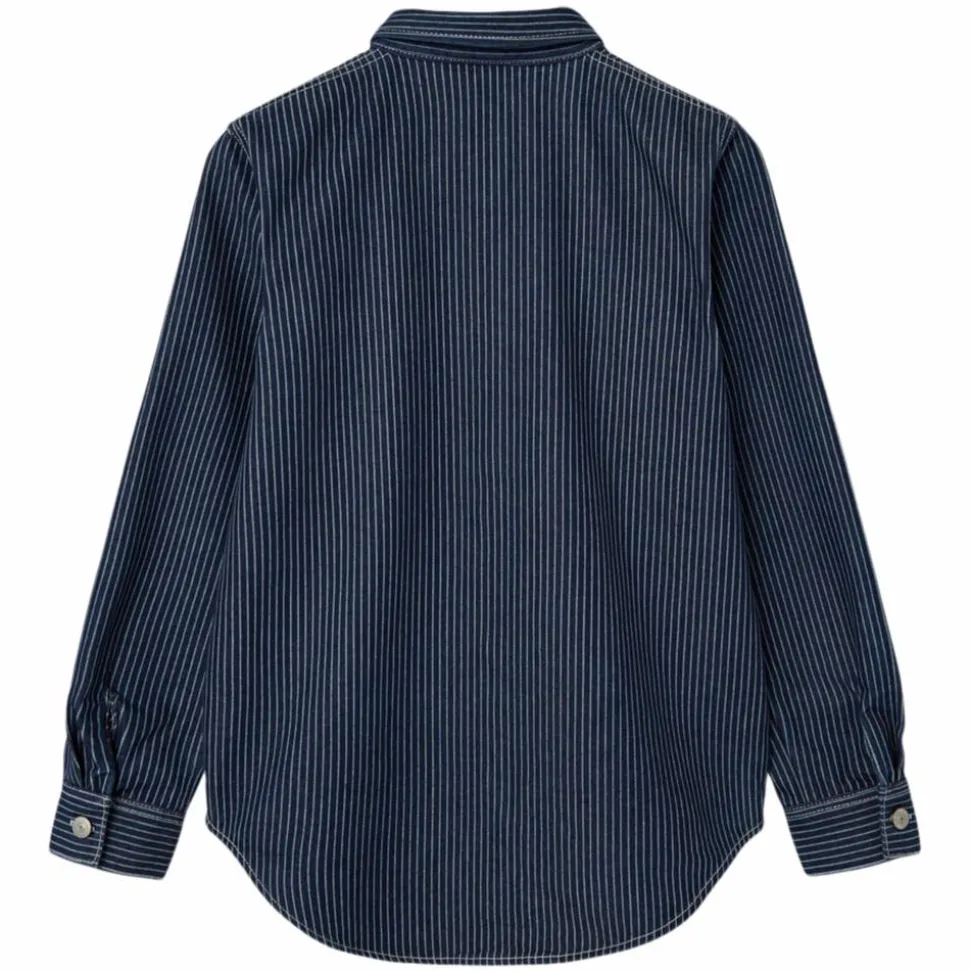 LMTD Børne Skjorte - Dark Blue Denim