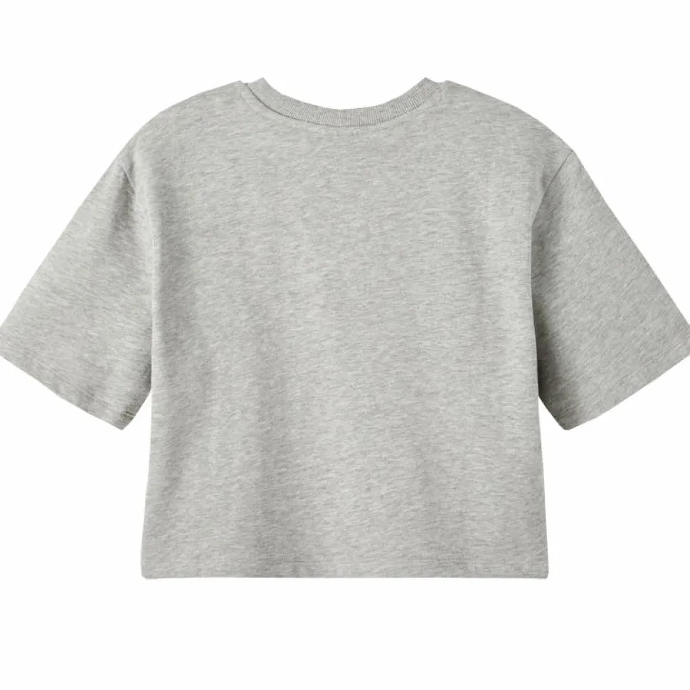 LMTD Pige T-shirt i økologisk bomuld - Grey Melange