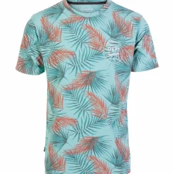 Loaded Herre T-shirt - Aqua Palmes AOP