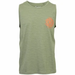 Loaded LMPLUSass Herre Tanktop Plus Size - P8 AOP Wave Olive