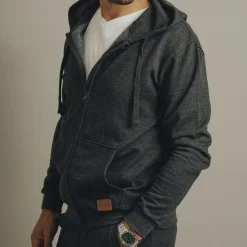 Loaded Nevada Herre Hættetrøje - Dark Grey Melange