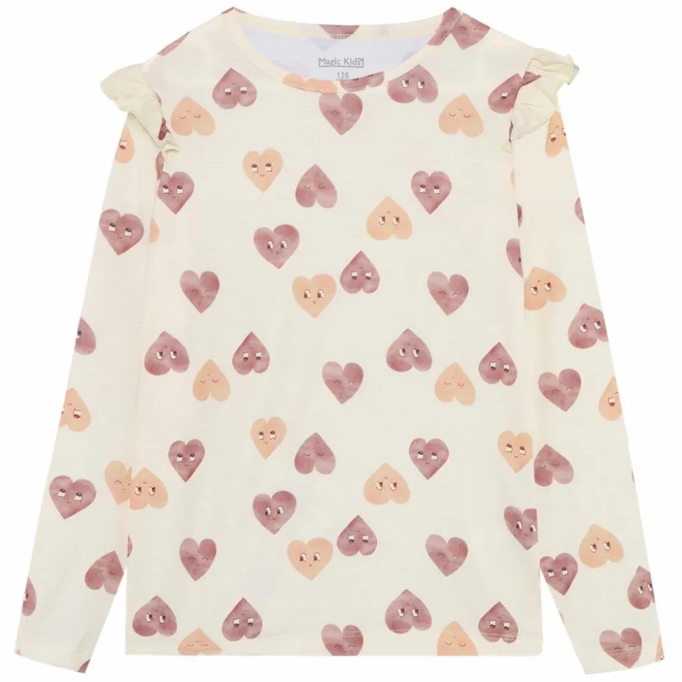 Magic Kids Pige Bluse - Sandshell