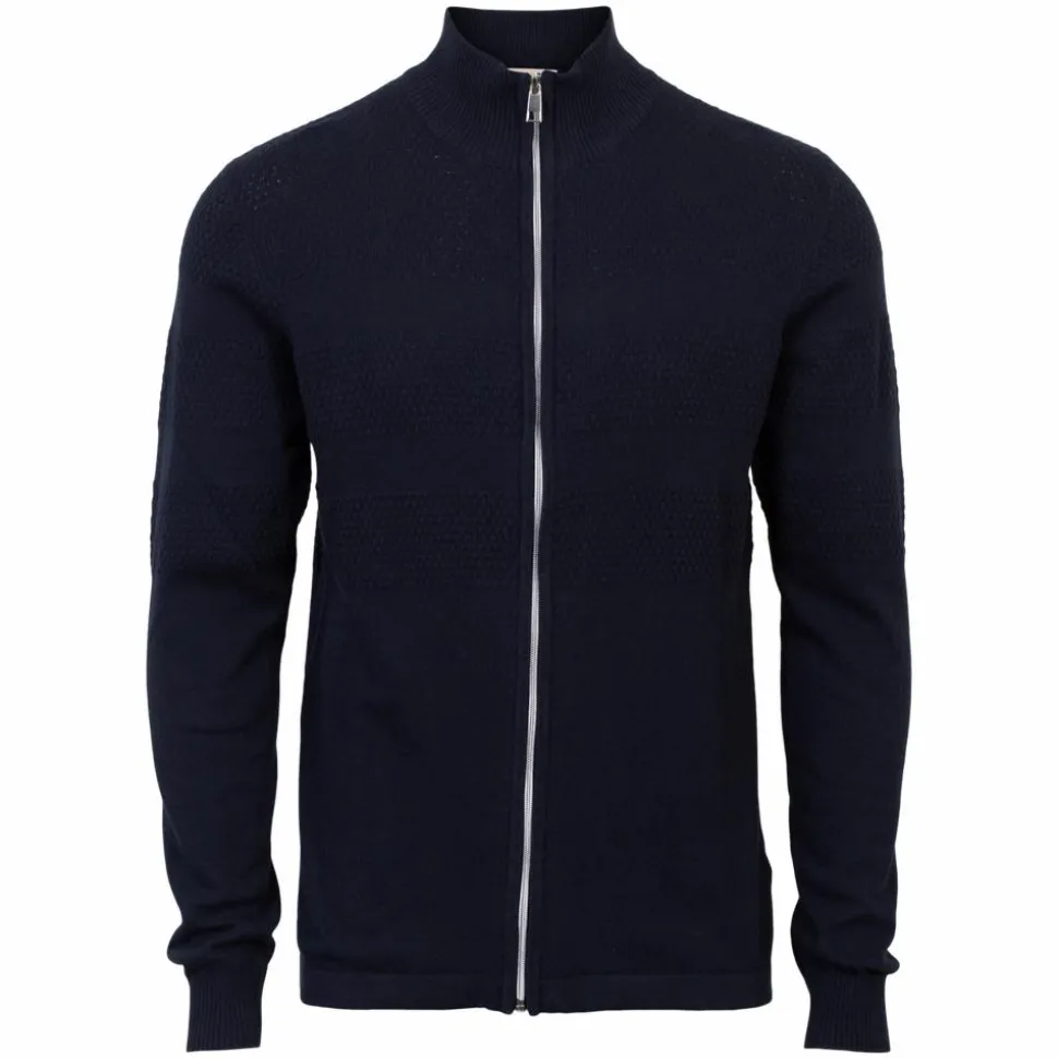 Marcus Affleck Herre Cardigan - Dark Navy