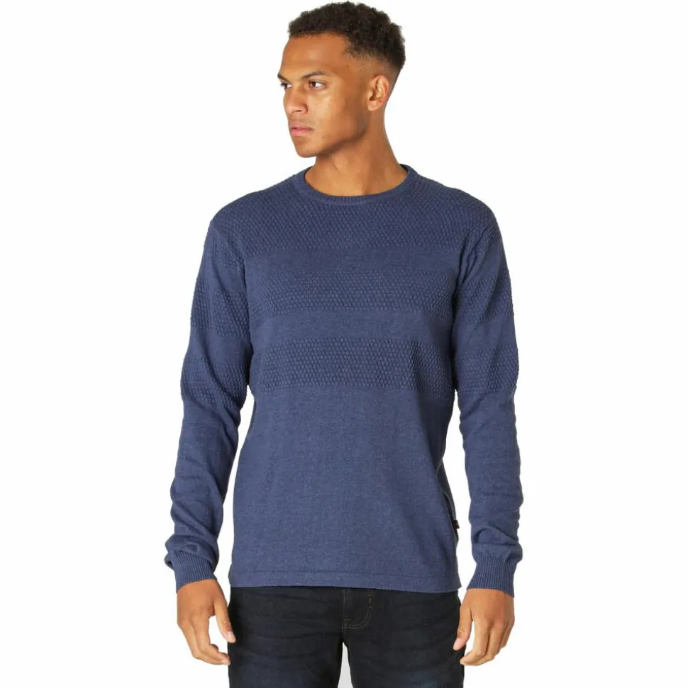 Marcus Affleck Herre Striktrøje - Dk. Denim Mix