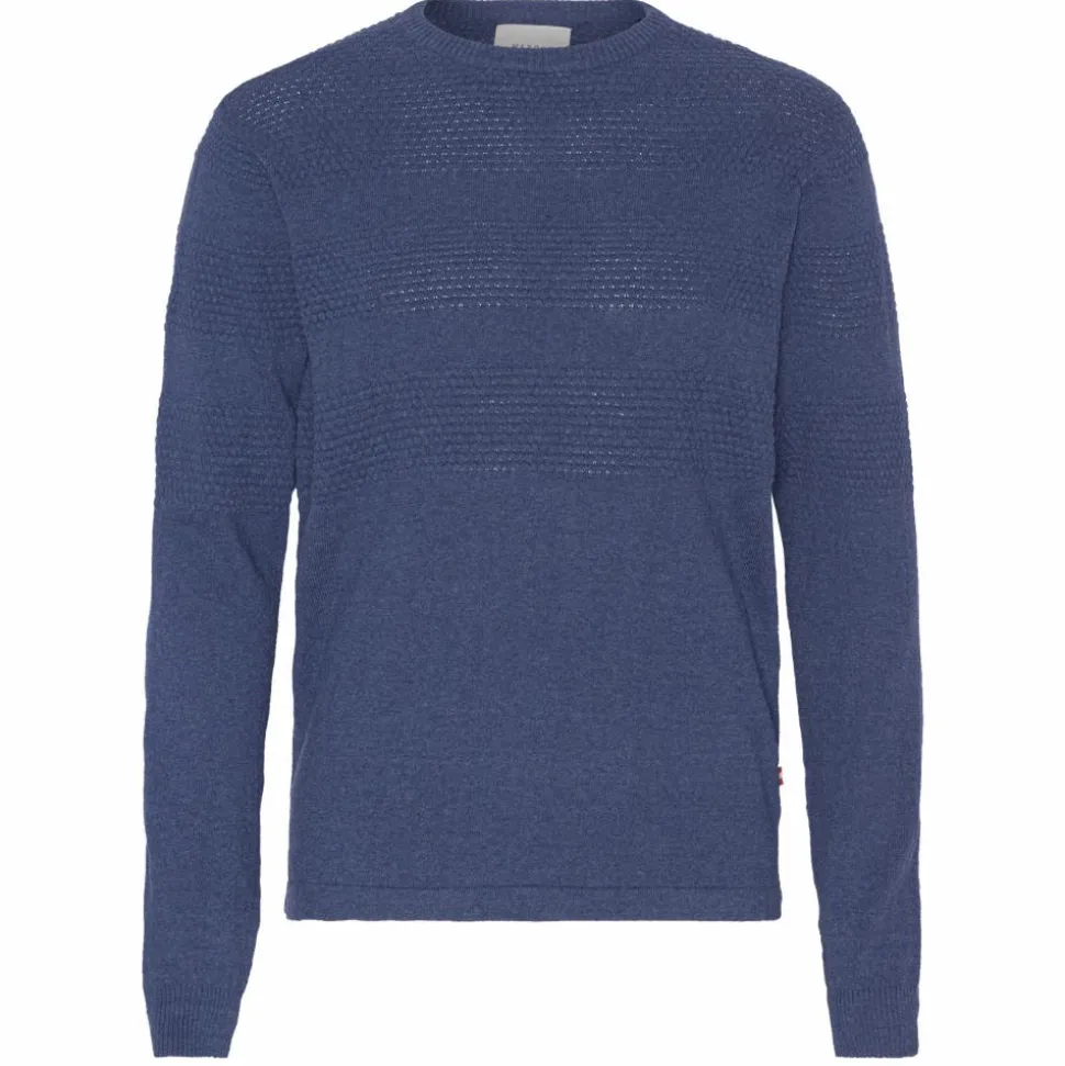 Marcus Affleck Herre Striktrøje - Dk. Denim Mix