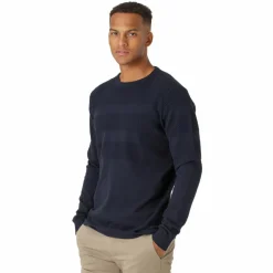 Marcus Affleck Herre Striktrøje - Dark Navy