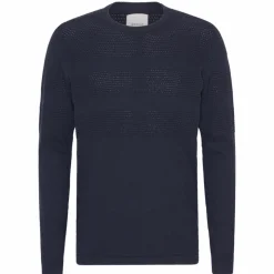 Marcus Affleck Herre Striktrøje - Dark Navy