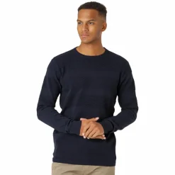 Marcus Affleck Herre Striktrøje - Dark Navy