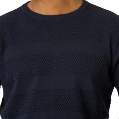 Marcus Affleck Herre Striktrøje - Dark Navy