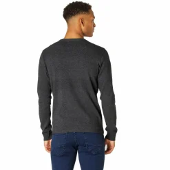 Marcus Affleck Herre Striktrøje - Dk. Grey Mix