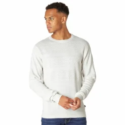 Marcus Affleck Herre Striktrøje - Antic White