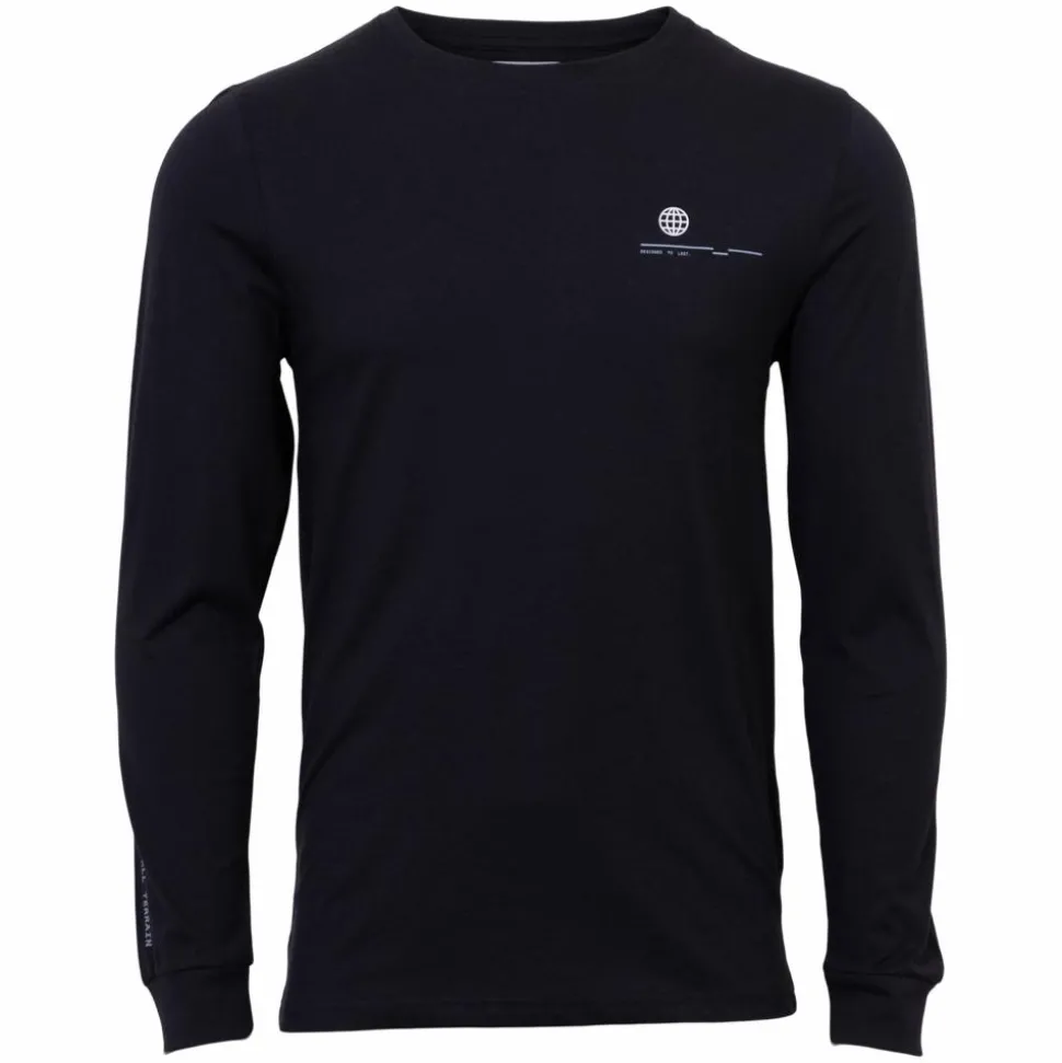 Marcus Ardy Herre Langærmet t-shirt - Night Navy