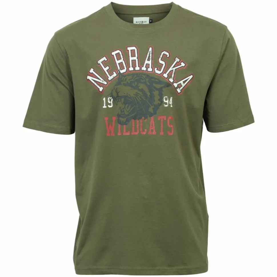 Marcus Boxy Herre T-shirt - Dusty olive