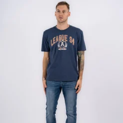 Marcus Boxy Herre T-shirt - Insignia blue