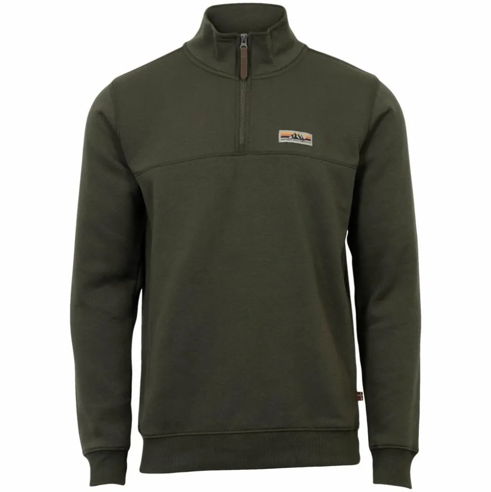 Marcus Clay Herre Sweatshirt - Olive Green
