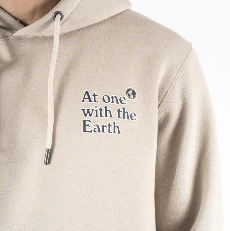 Marcus Colin Herre Sweatshirt m. hætte - Bright Sand