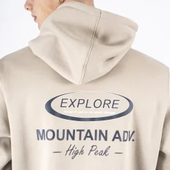Marcus Colin Herre Sweatshirt m. hætte - Bright Sand