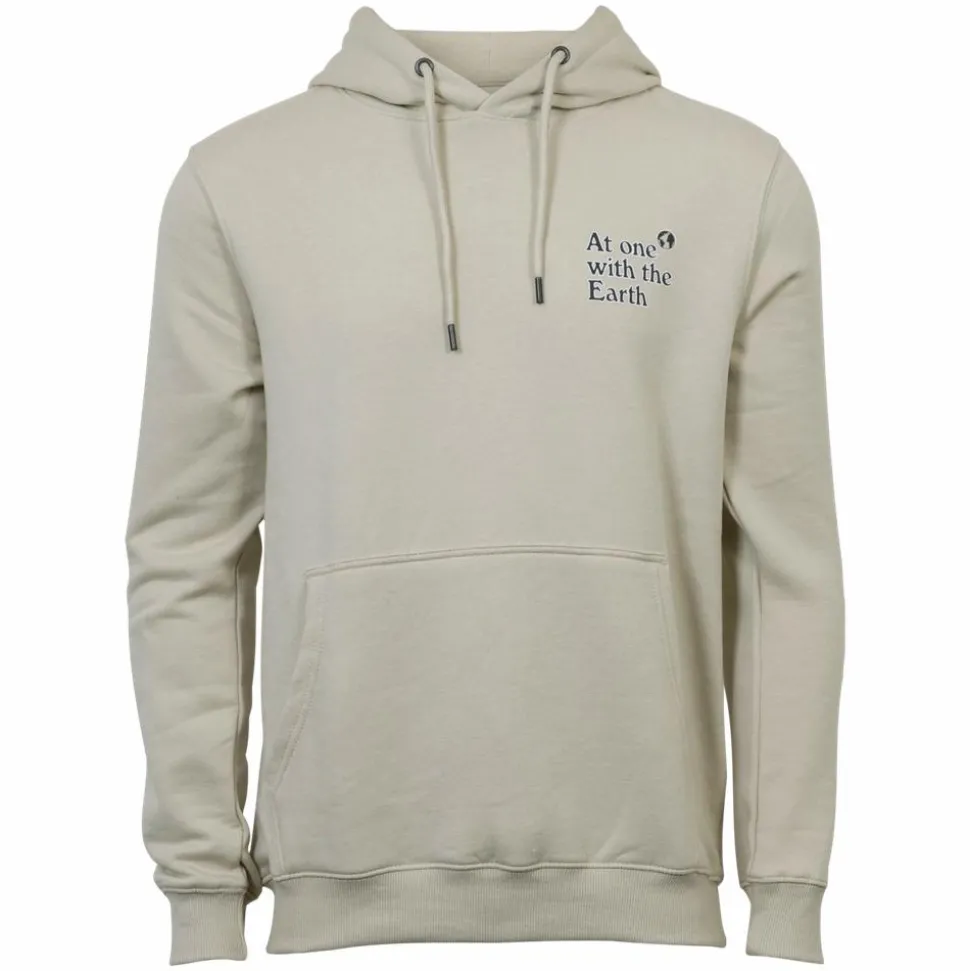 Marcus Colin Herre Sweatshirt m. hætte - Bright Sand