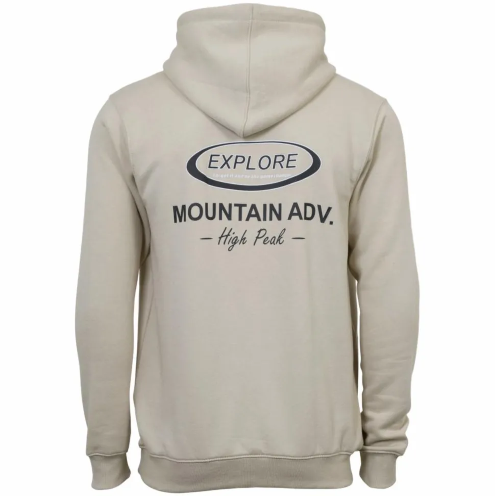 Marcus Colin Herre Sweatshirt m. hætte - Bright Sand
